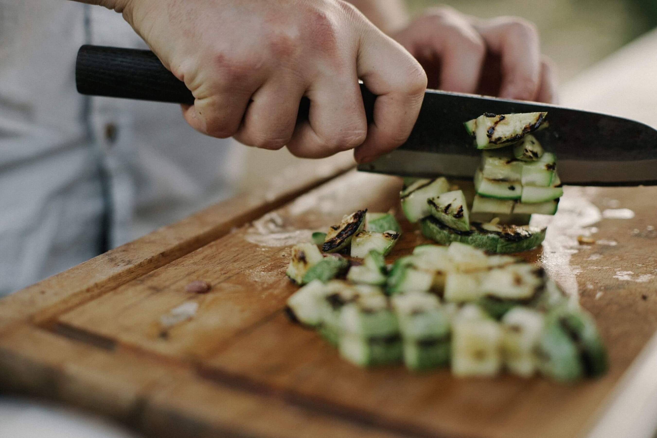 Courgette and Courgette Flower Carpaccio by Katie Caldesi Asquith