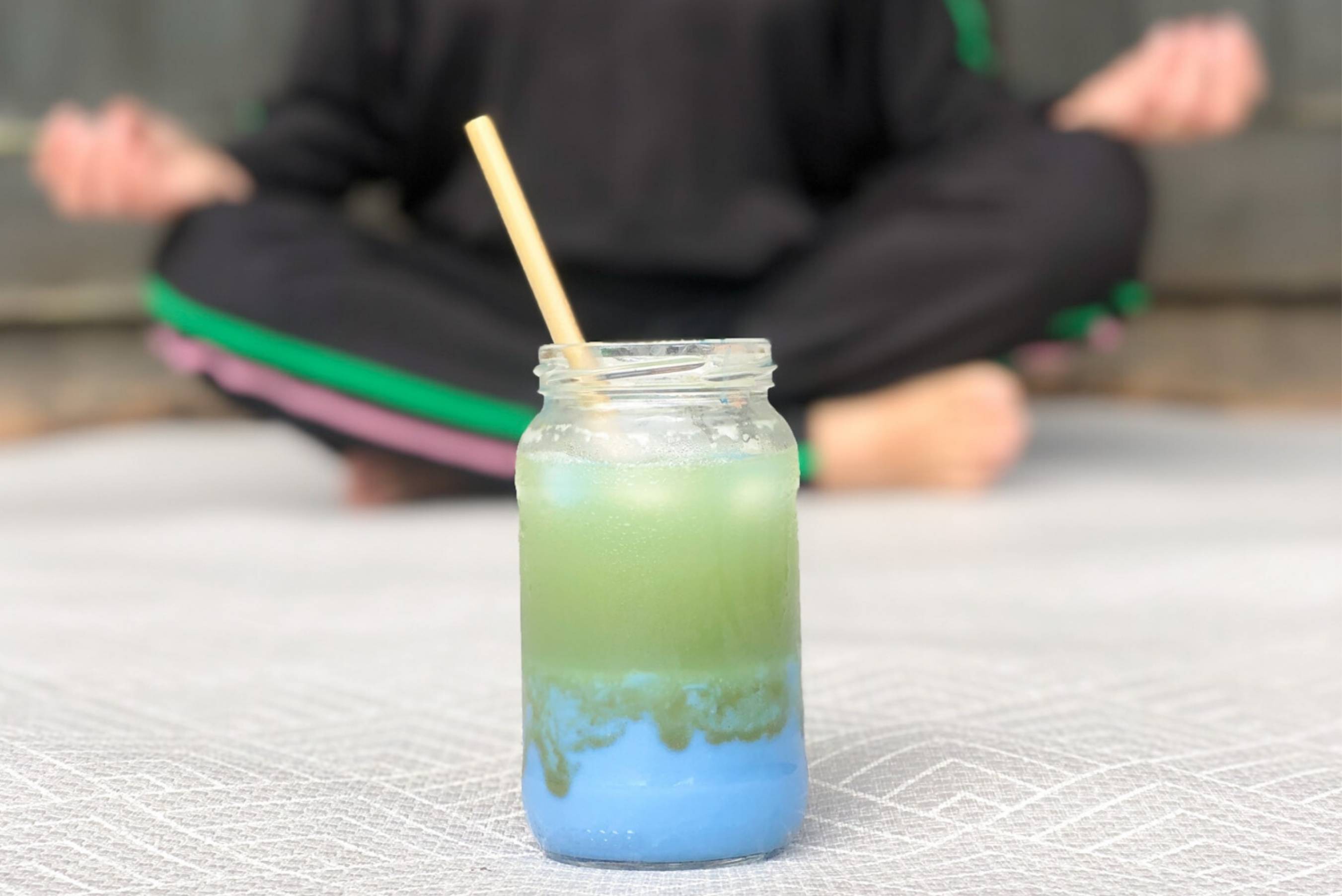 Rainbow SpirulinaMatcha Latte by Louise Murray Asquith