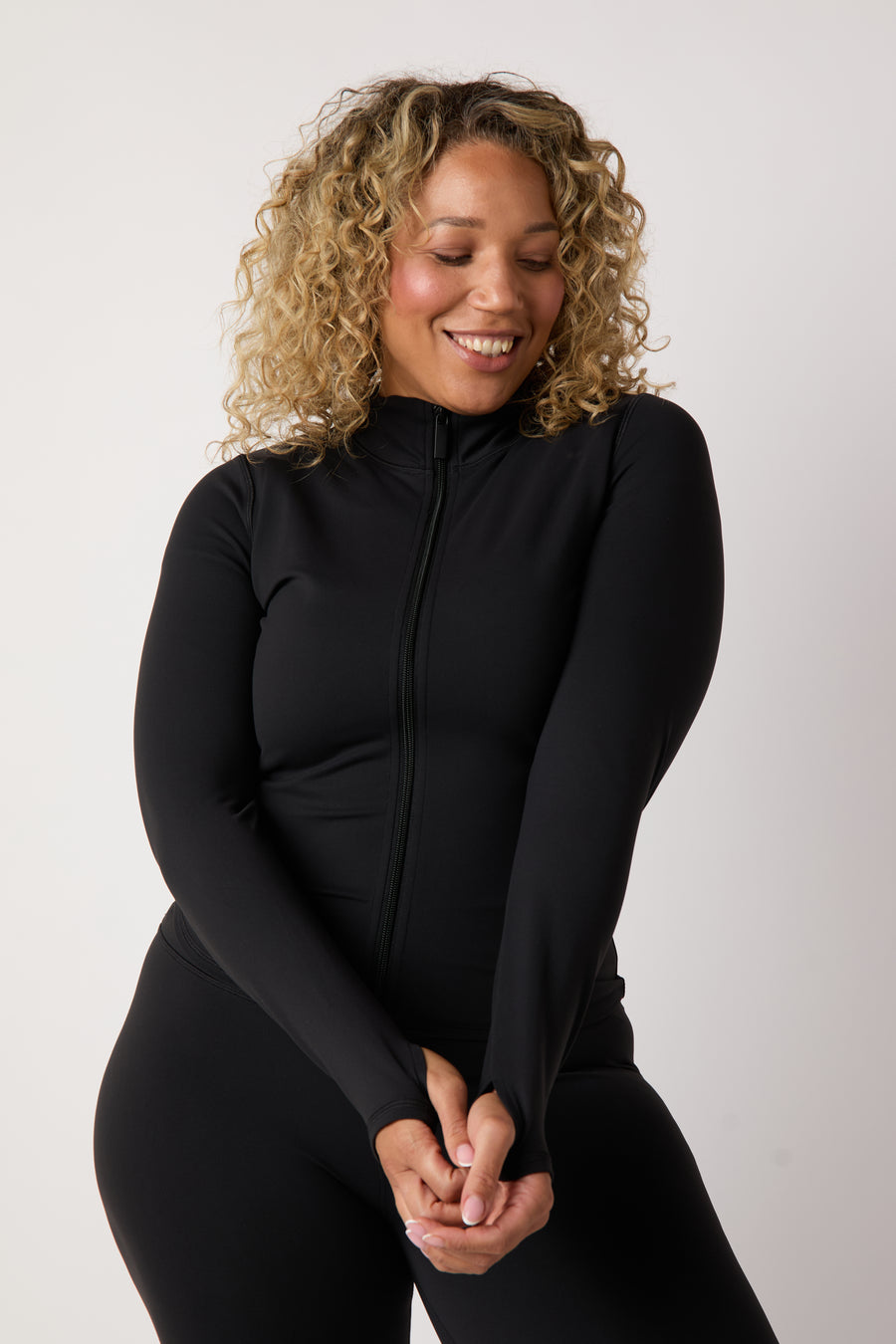 ASQ Zip Thru Jacket - Black
