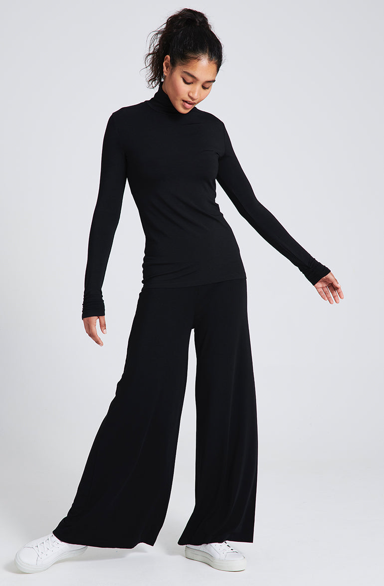 Polo Neck  - Black