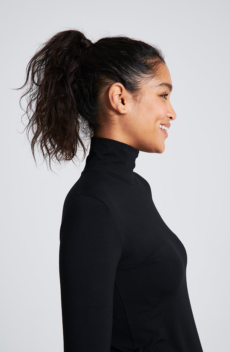 Polo Neck  - Black