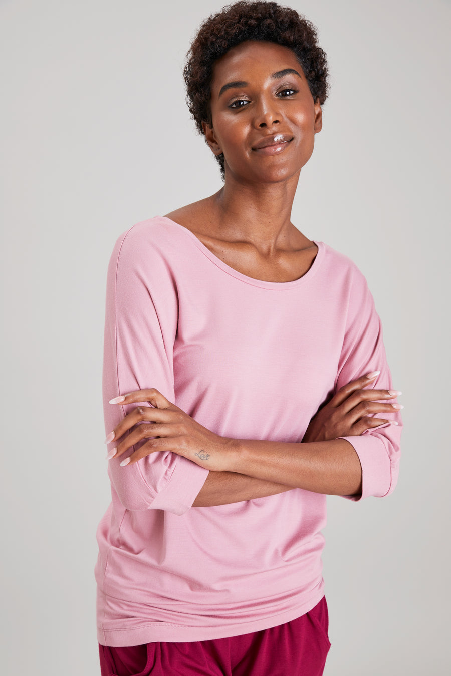 Be Grace Batwing - Dusty Pink