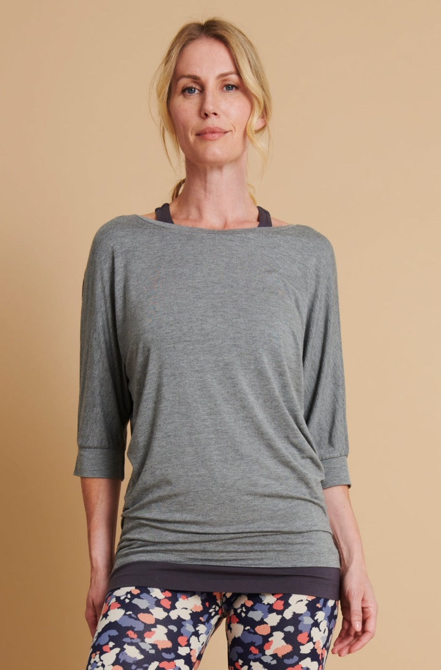 Be Grace Batwing - Grey Marl