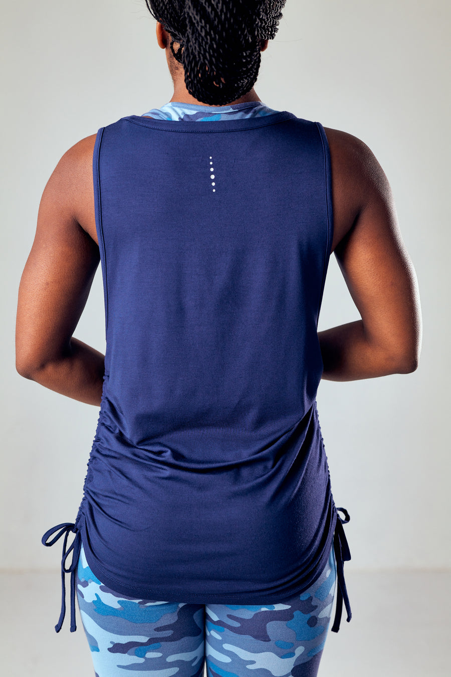 Gathered Vest - Midnight