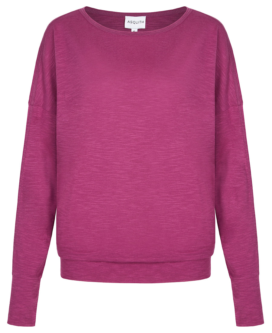 Long Sleeve Batwing - Magenta