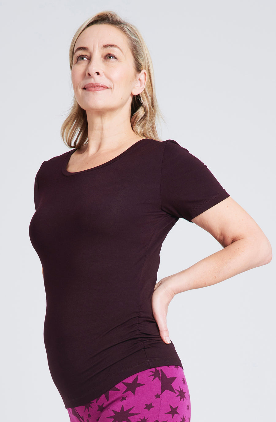 Bend It Tee - Mulberry