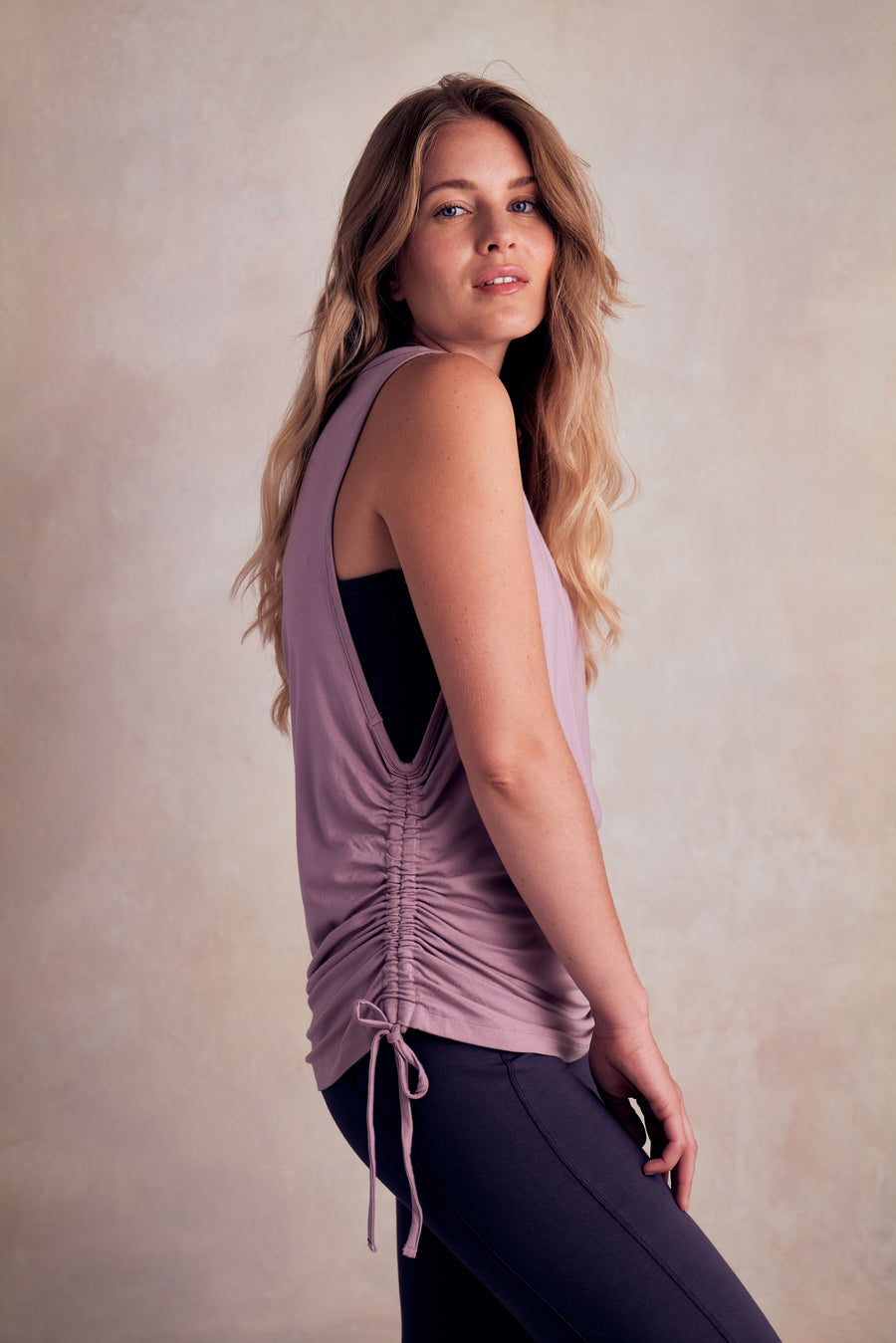 Gathered Vest - Blush