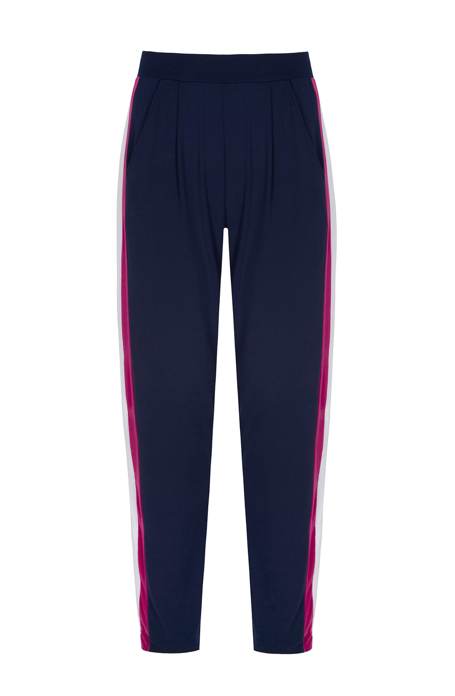 Divine Pants - Navy-Orchid