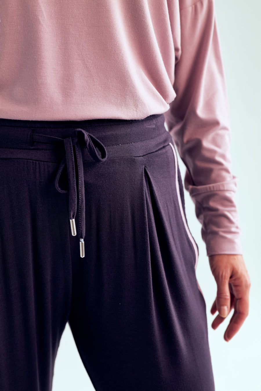 Drawstring Pants - Pebble