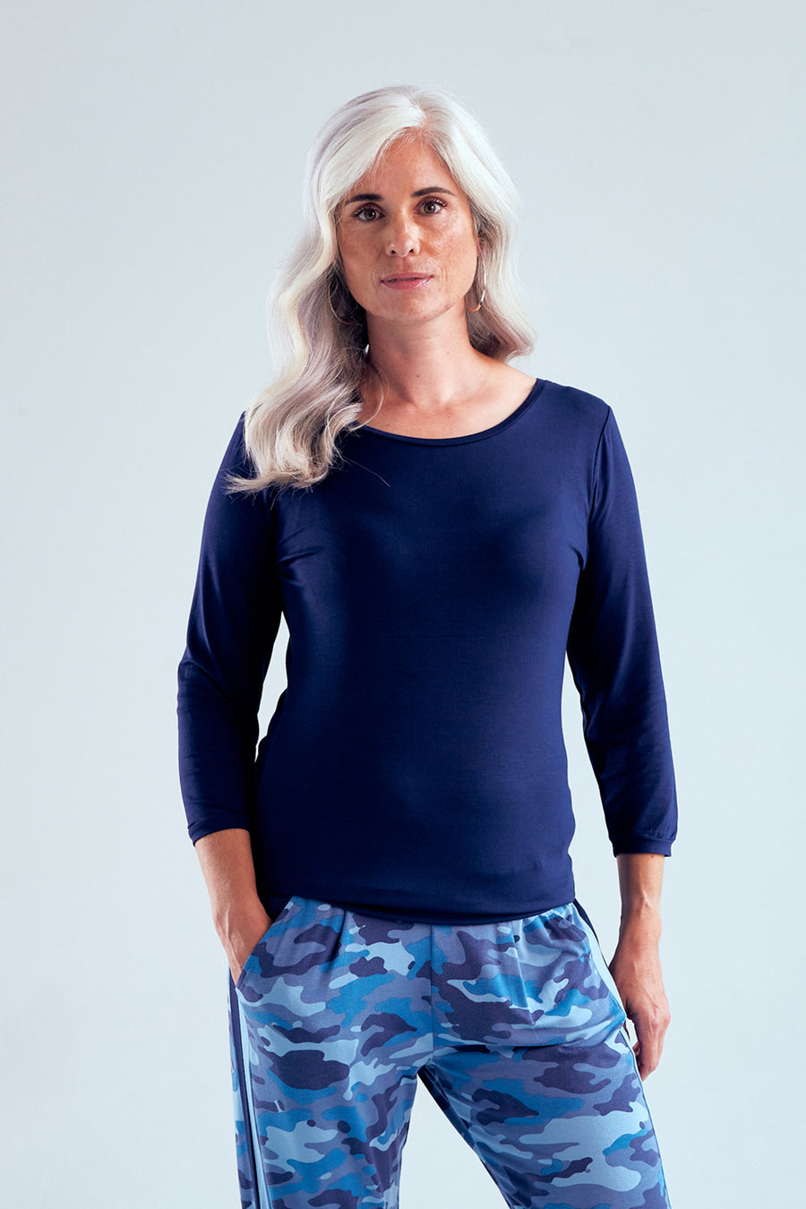 3/4 Sleeve Tee - Midnight
