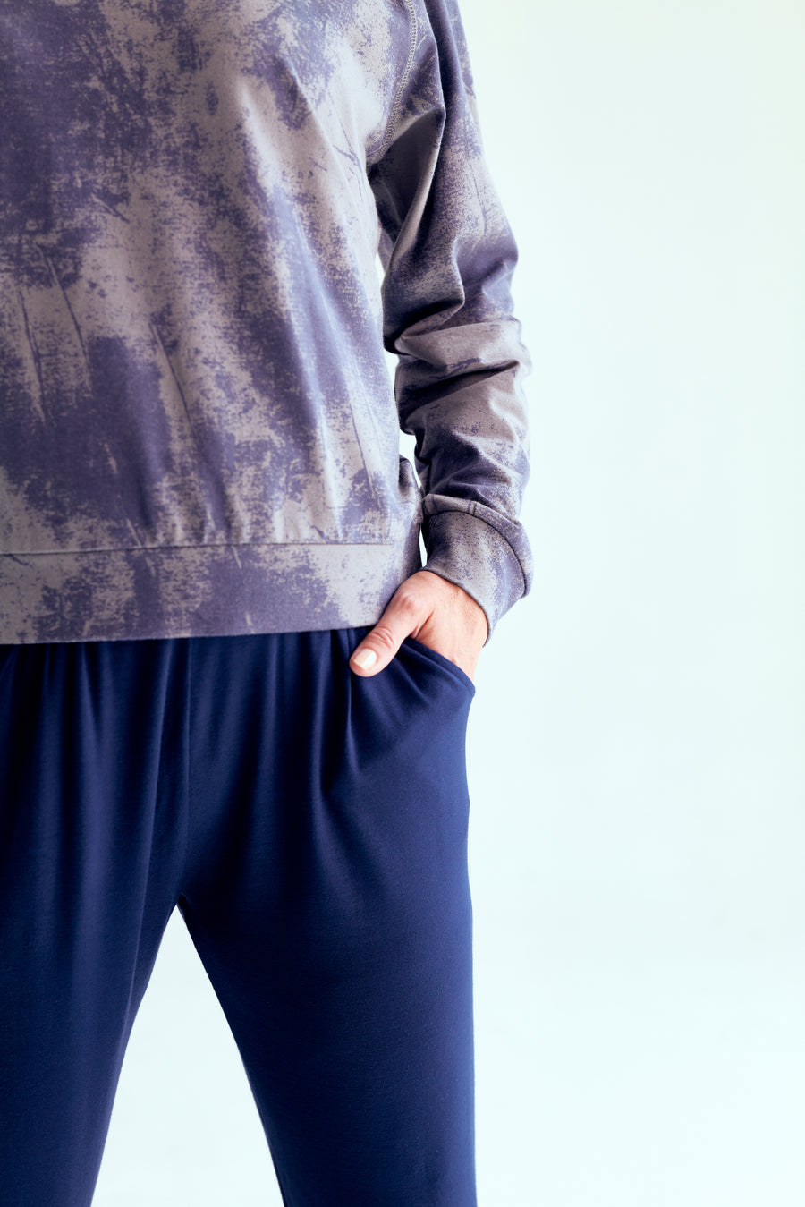 Long Harem Pants - Midnight