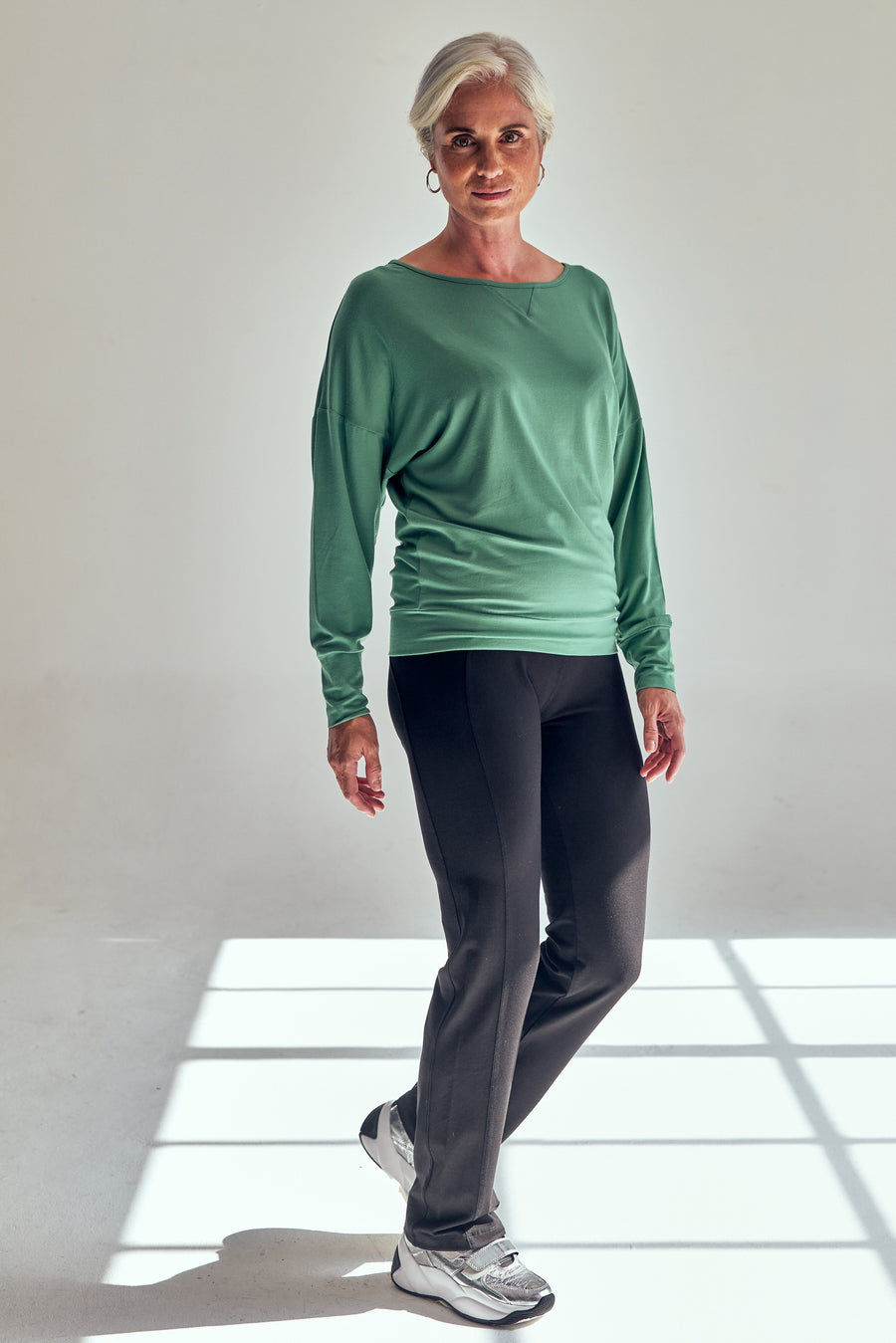 Long Sleeve Batwing - Sage