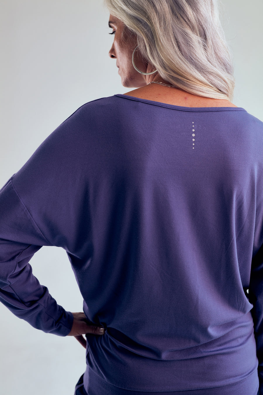Long Sleeve Batwing - Azure
