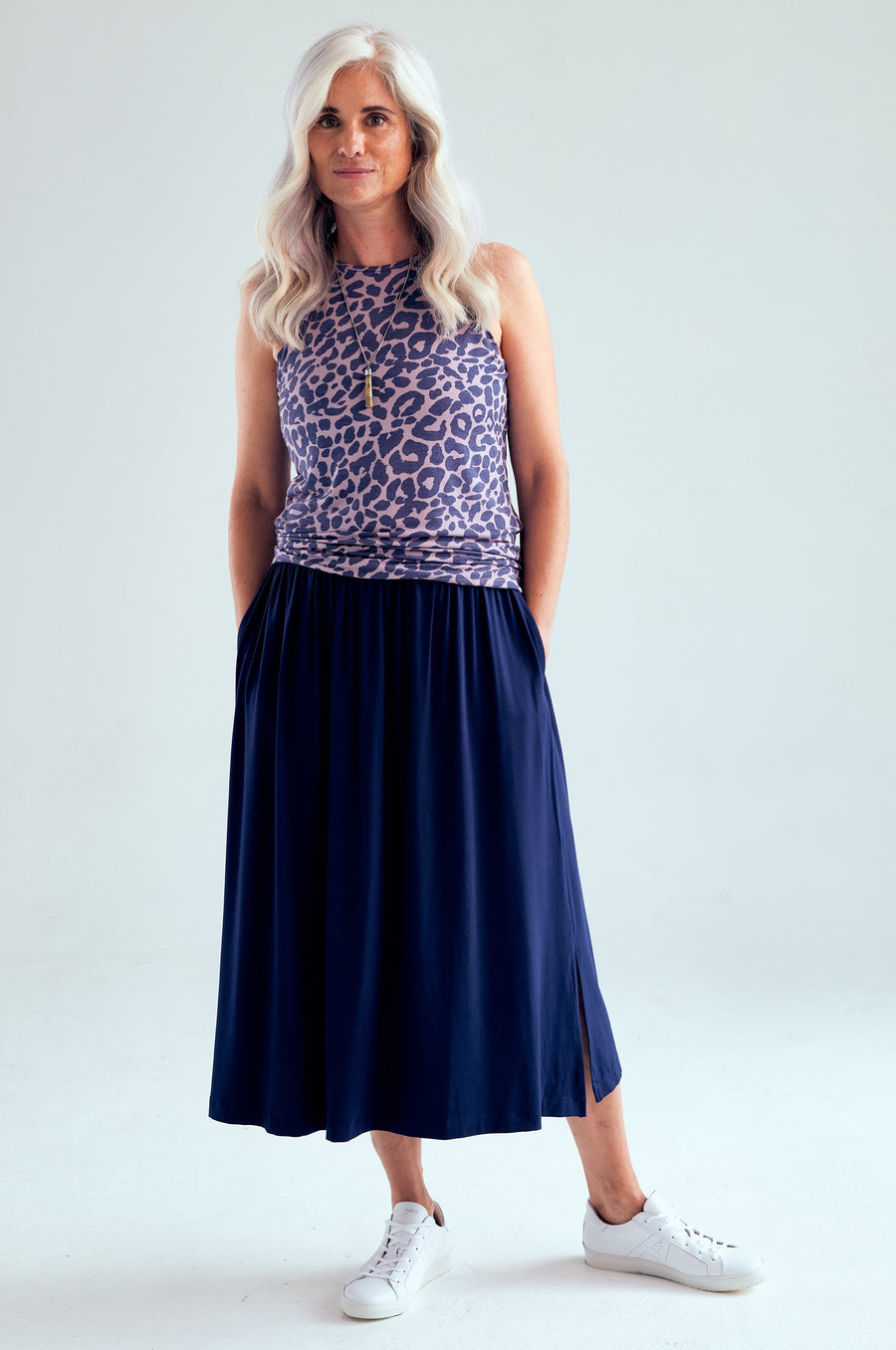 Diamond Back Vest - Leopard