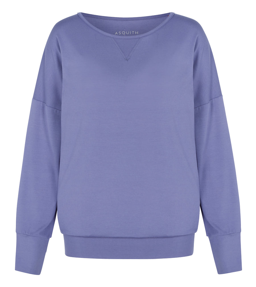 Long Sleeve Batwing - Azure