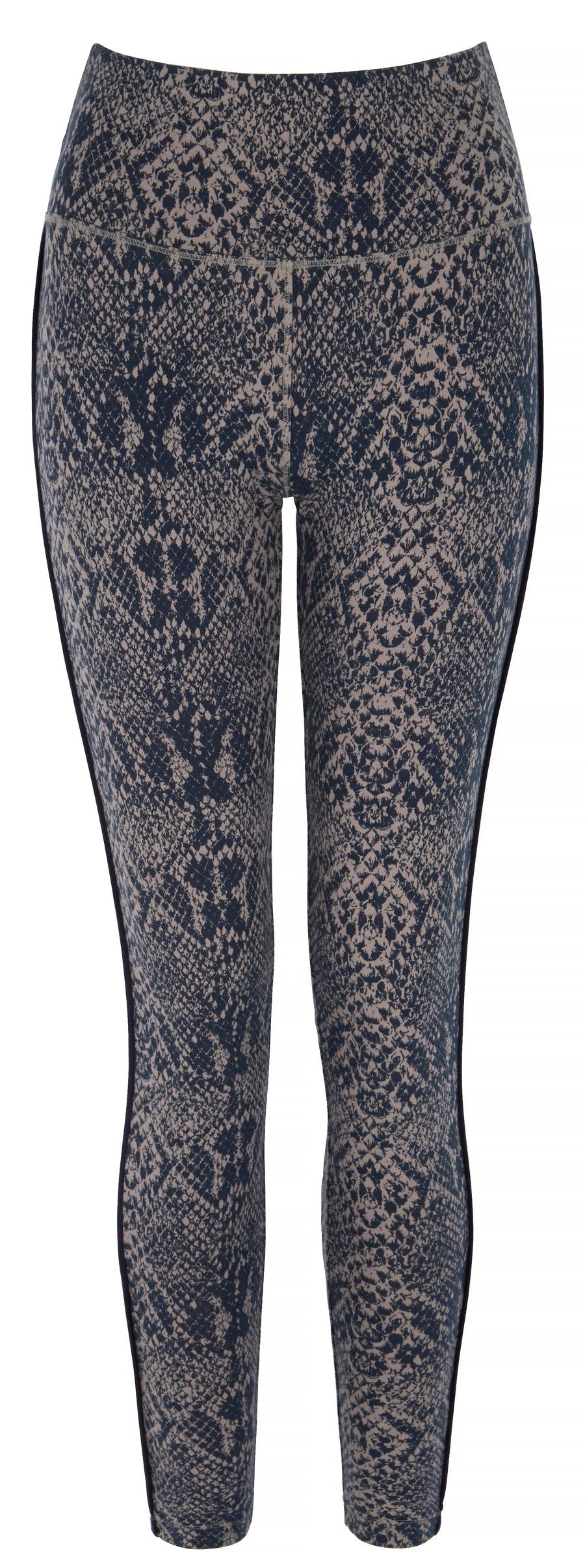 Flow With It Leggings - Snake, Navy - Asquith