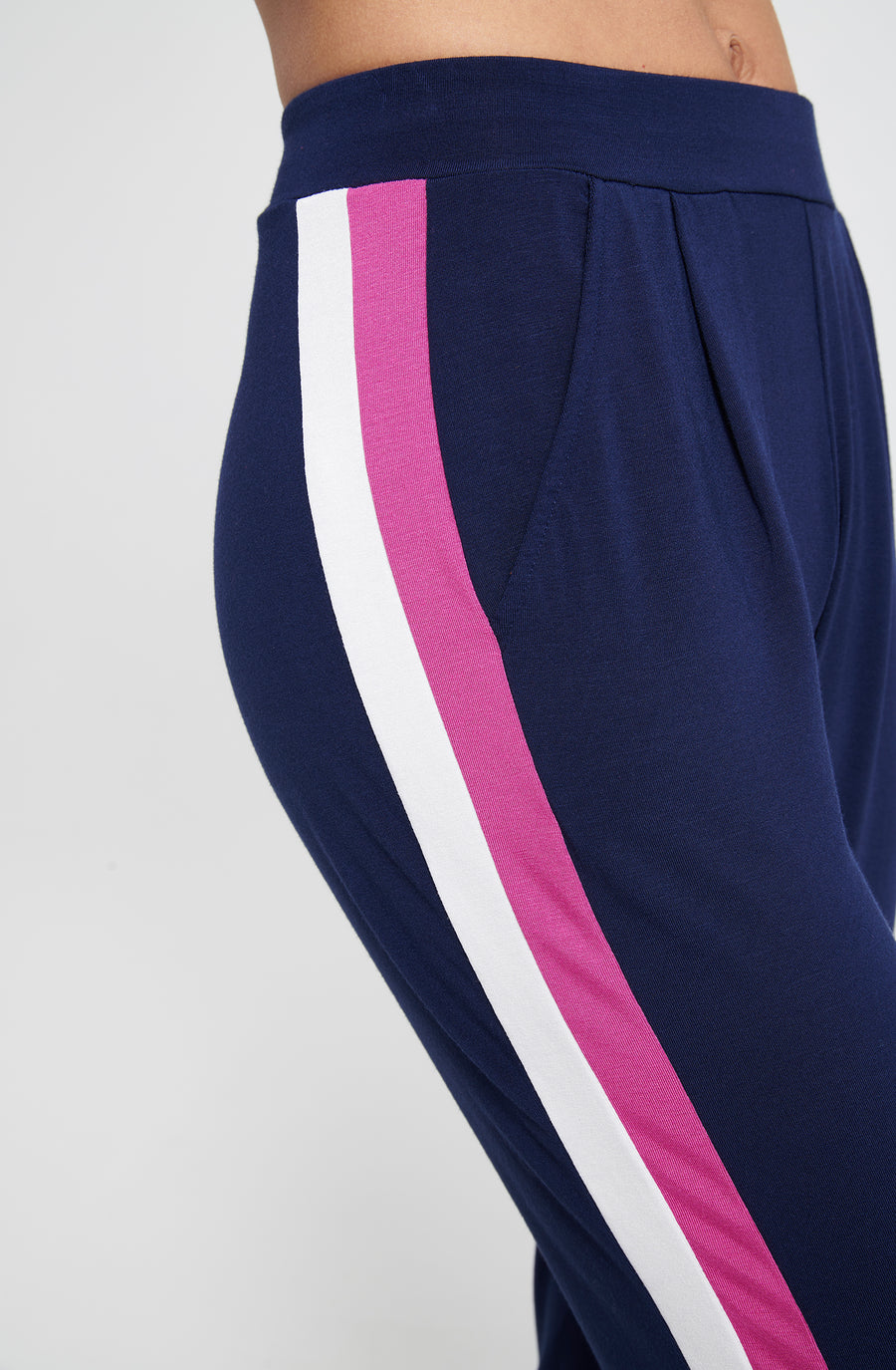 Divine Pants - Navy-Orchid