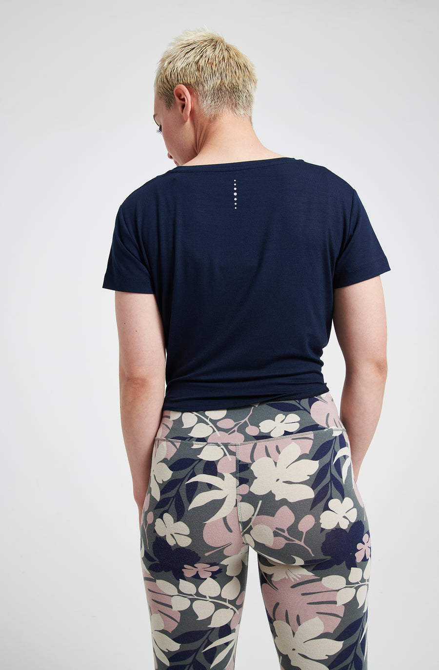 Tie Up Tee - Navy