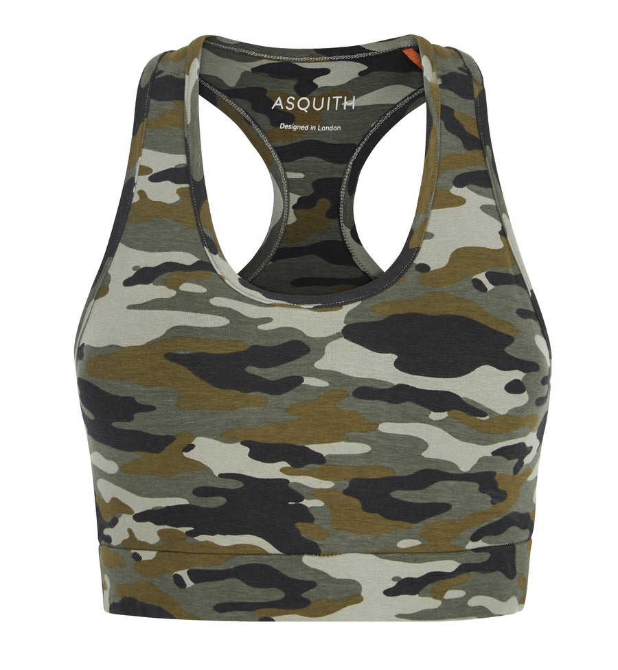 Balance Bra Top - Camouflage - Asquith
