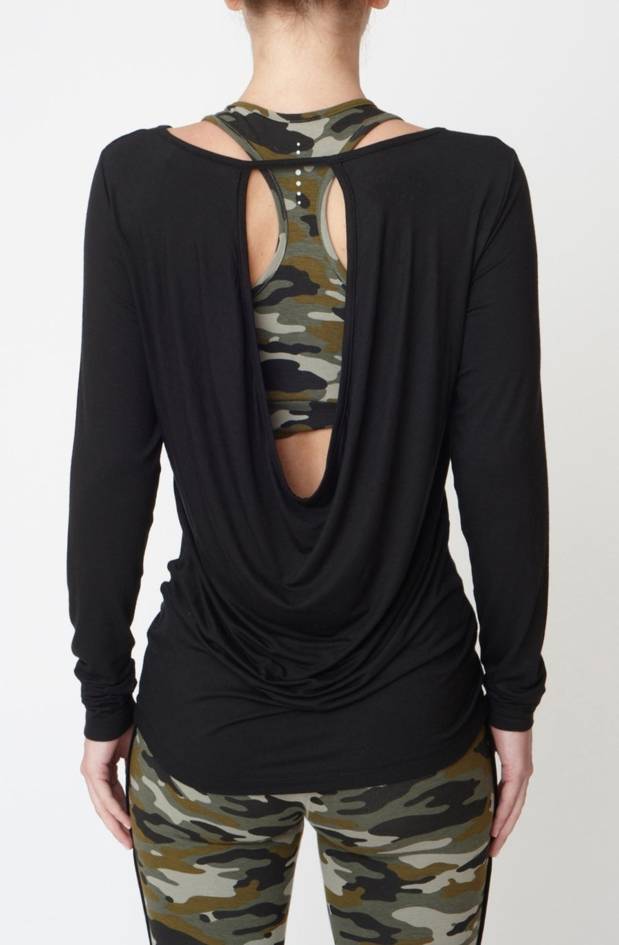 Balance Bra Top - Camouflage - Asquith