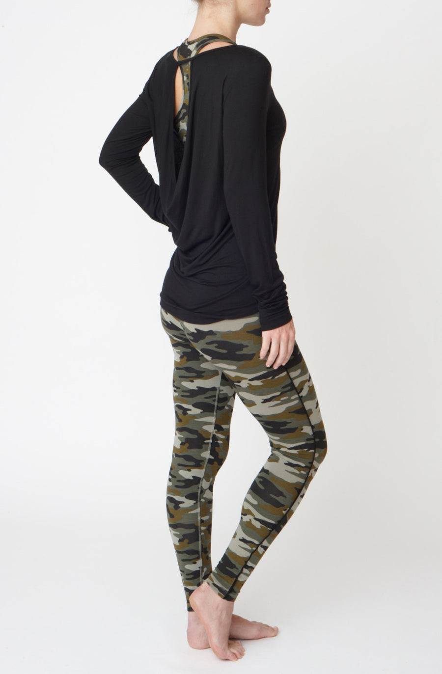 Balance Bra Top - Camouflage - Asquith