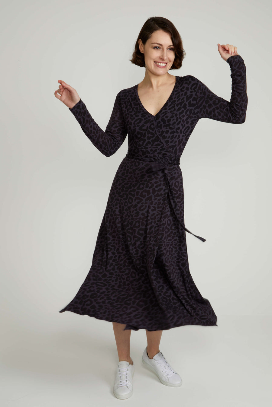 Wrap Dress - Leopard